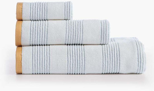 Nef-Nef Homeware Hand Towel Vertia Blue 30x50cm Blue Weight 550gsm