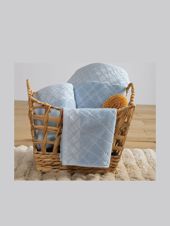 Nef-Nef Homeware Кърпа За Ръце Breylo 30x50см Синя Тегло 550гр/м²