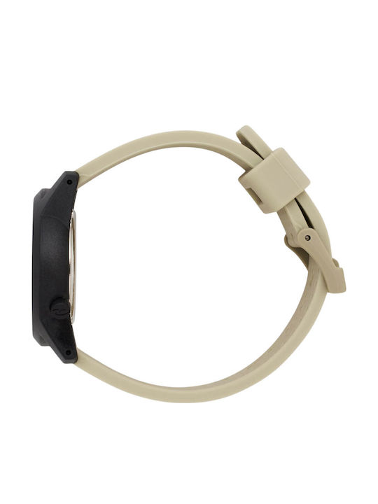 Rip Curl Cambridge Silicone 2.0 Ceas Barbatesc cu Baterie cu Curea din Cauciuc Bej