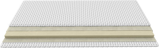 Greco Strom Matratzentopper Latex Comfort Plus King Size Latex mit Abnehmbarem Bezug & Gummibändern 180x190x5cm