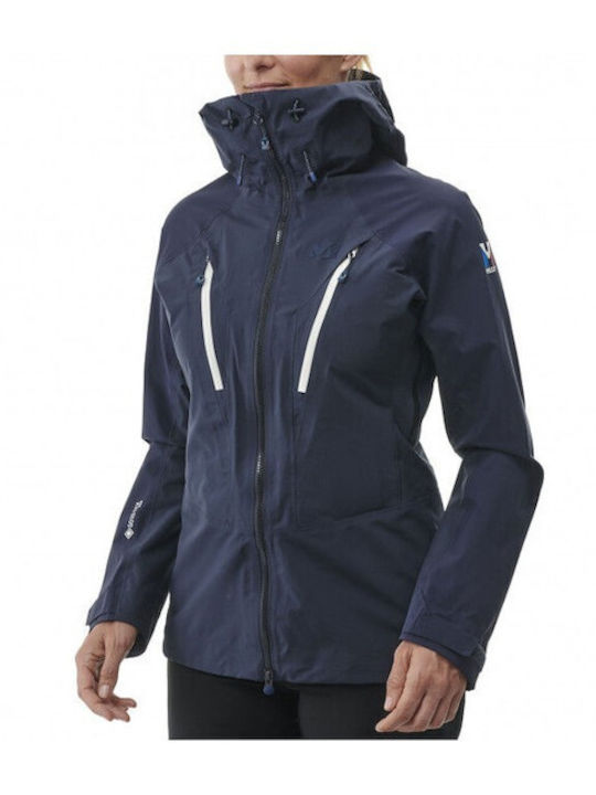 Herren Jacken Hardshell Wasserdicht und Winddicht Marineblau