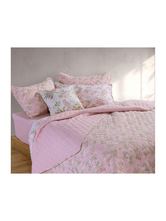 Nef-Nef Homeware Dreamel Coverlet Super King Microfiber Pink 230x240cm
