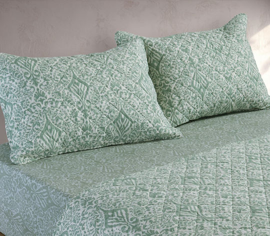 Nef-Nef Homeware Jetrix Κουβερλί Ημίδιπλο Microfiber Green 180x240cm