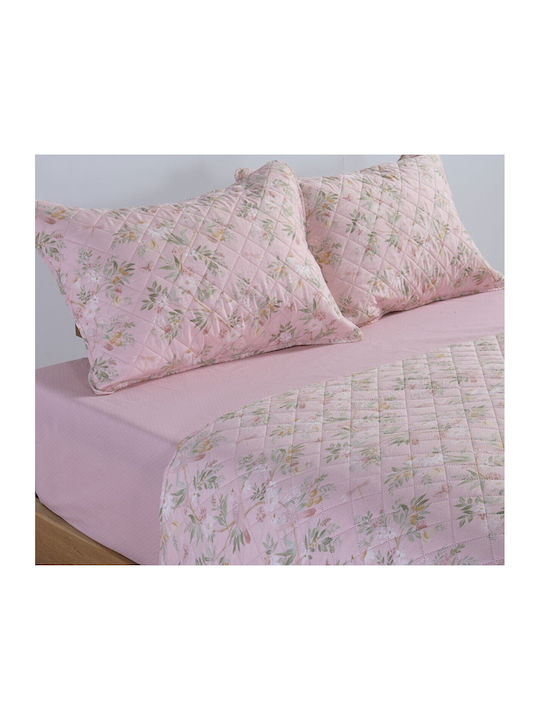 Nef-Nef Homeware Dreamel Coverlet Super King Microfiber Pink 230x240cm