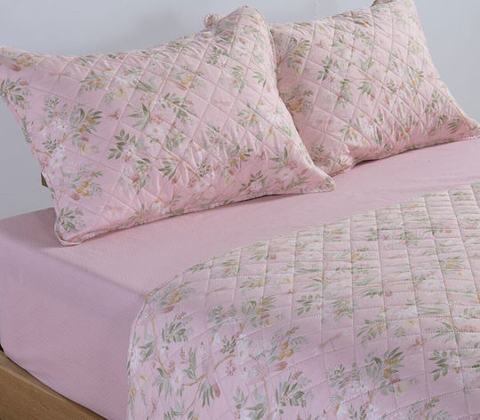 Nef-Nef Homeware Dreamel Κουβερλί Υπέρδιπλο Microfiber Pink 230x240cm