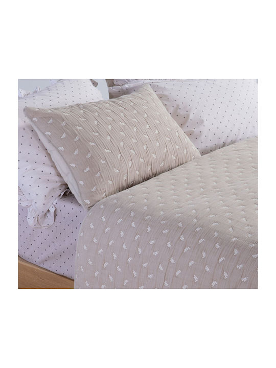 Nef-Nef Homeware Surreal Tagesdecken Übergröße Baumwolle Beiges 230x240cm