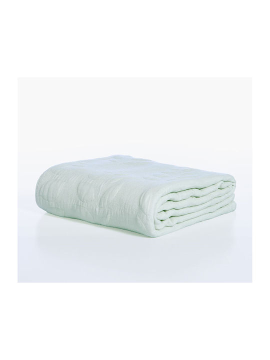 Nef-Nef Homeware Emily Coverlet Double Cotton Green 230x240cm