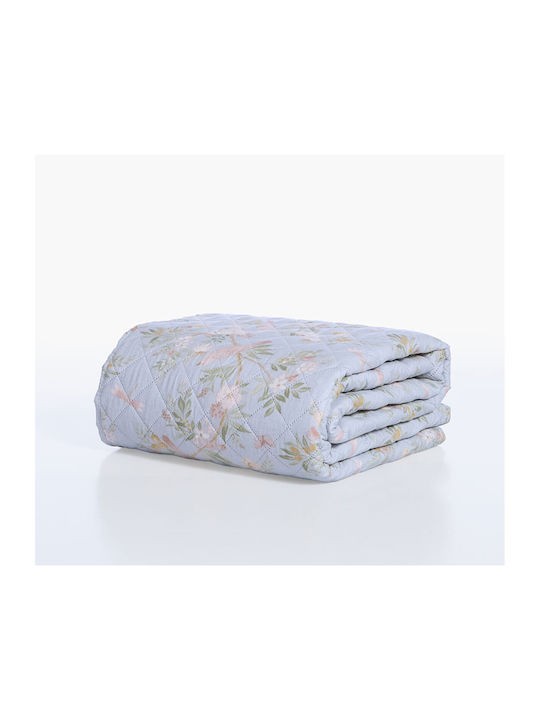 Nef-Nef Homeware Dreamel Tagesdecken Halbdoppel Microfiber Blauen 180x240cm
