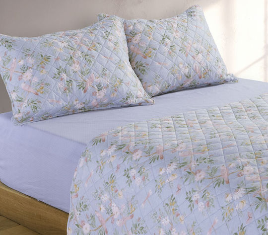 Nef-Nef Homeware Dreamel Шалтета Ултрадвоен Микрофибър Син 230x240см