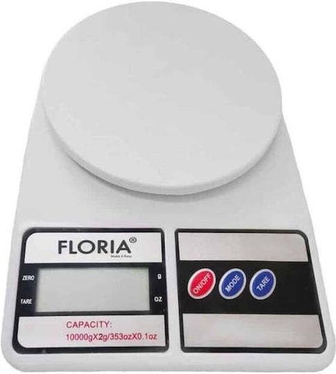 Cântar de Bucătărie Digital 1g/10kg Alb