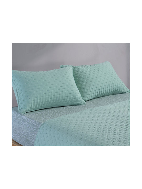 Nef-Nef Homeware Adelle Set Fete de Pernă Matlasate Verzi 52x72cm