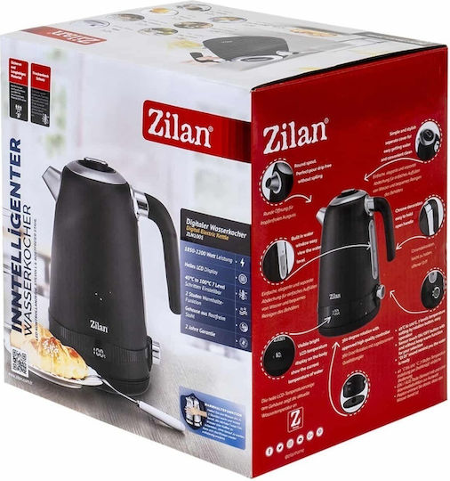 Zilan Електрическа Кана 1.7л 2200W Сива