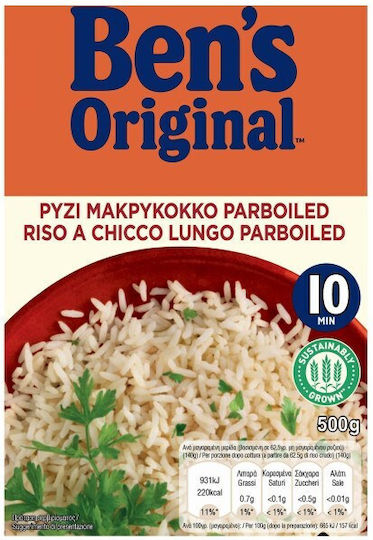 Uncle Ben's Ρύζι Μακρύκοκκο Parboiled 10' Μακρύκοκκο σε Σακουλάκι 500gr