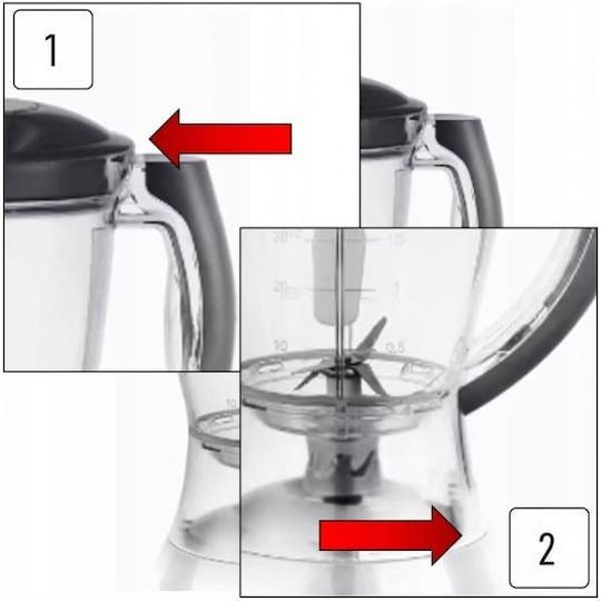 Zilan Blender Cu Cană Din Plastic 1,5 L 300W Alb ZLN3081
