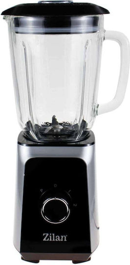 Zilan Μπλέντερ με Πλαστική Κανάτα 1.5 lt 1000W Inox ZLN3925