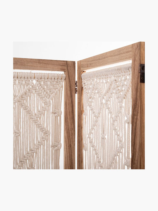 Iliadis Decorative Room Divider Made of Canvas with 3 Panels 120x170cm