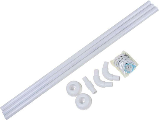 Folding Bath Curtain Rod Inox 90-160cm Folding Bath Curtain Rod Inox 90-160cm
