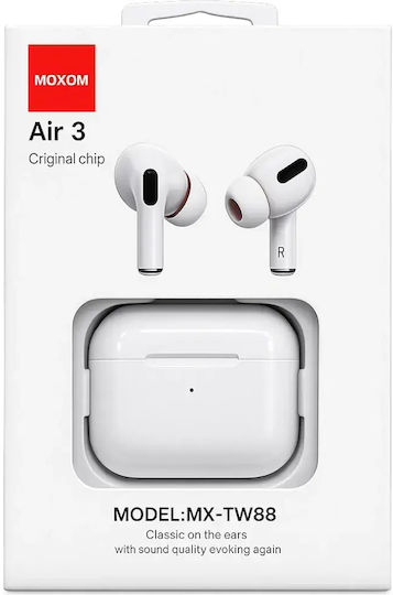 Moxom MX-TW88 Air 3 In-ear Bluetooth Handsfree Earphones with Charging Case White