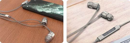 Soundmagic E80D In-ear Handsfree Ακουστικά με Βύσμα USB-C Dark Gun