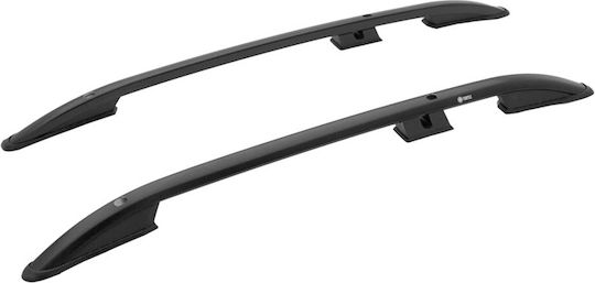 Turtle Μπάρες Οροφής Αλουμινίου για Toyota Crown Volkswagen Amarok Ford Crown (Σετ με πόδια) Μαύρες