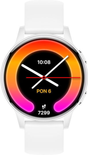 Forever iGo Watch 4! JW-600 46mm με Παλμογράφο (Λευκό - Large)