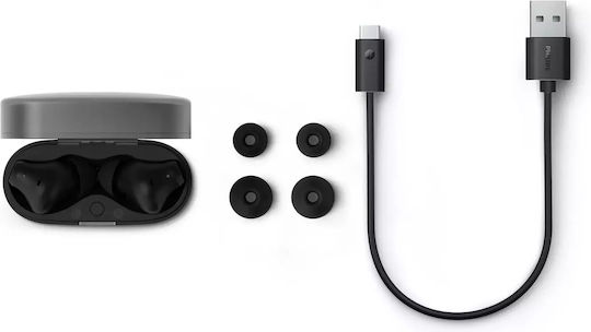 Philips 2000 series In-ear Bluetooth Handsfree Ακουστικά με Αντοχή στον Ιδρώτα και Θήκη Φόρτισης Μαύρα
