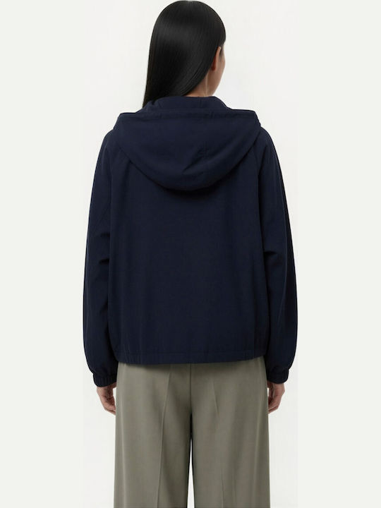 Women's Blue Gabardine with Hood