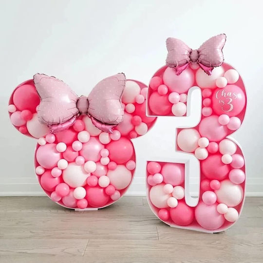 Birthday Balloon Minnie Pink