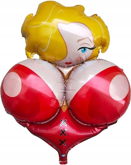 Set 5 Rund Luftballons Folie Mehrfarbig