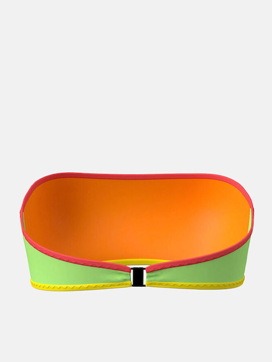 Strapless Bikini Top Πορτοκαλί