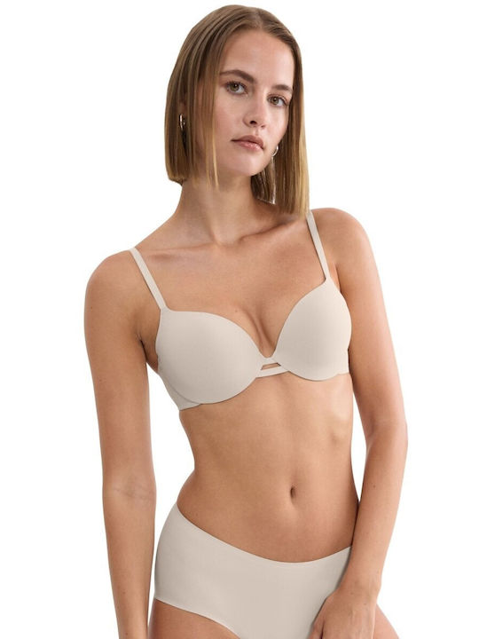 Body Make-up Illusion Whp Ex Beige Bra with Light Padding & Underwire