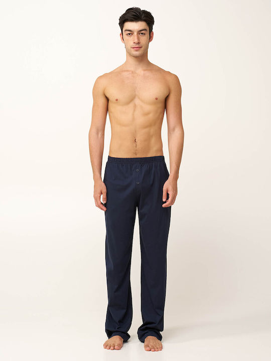 Vamp Sommer Herrenpyjama Blau