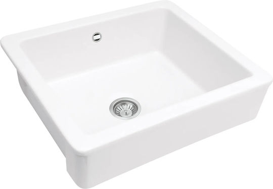 Deante Eingebauter Küchenspüle Inox M61xP48cm Weiße