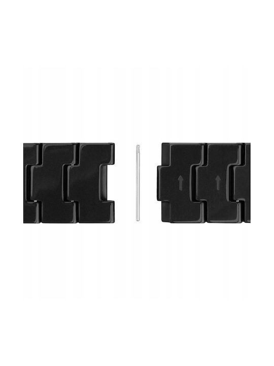 Fixed Resin Strap Quick Release 18mm Black Carbon