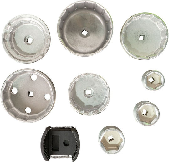 JBM Set Ölfilterkappen 9Stück für Auto / Bmw / Mercedes Benz / Opel / Renault / Volvo / Kia / Hyundai / Auto / VW / Skoda