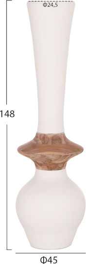 HomeMarkt Σετ Διακοσμητικα Βάζα Δαπέδου Τσιμεντένια Nebula Καφέ 3τμχ