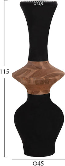 HomeMarkt Σετ Διακοσμητικα Βάζα Δαπέδου Τσιμεντένια Nebula Καφέ 3τμχ