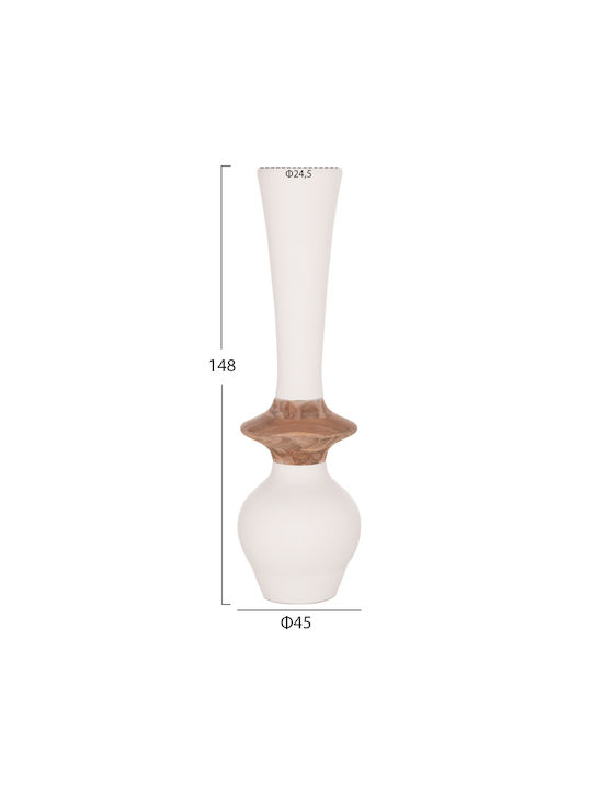 HomeMarkt Set Dekorative Bodenvasen Beton Nebula Braun 3Stücke