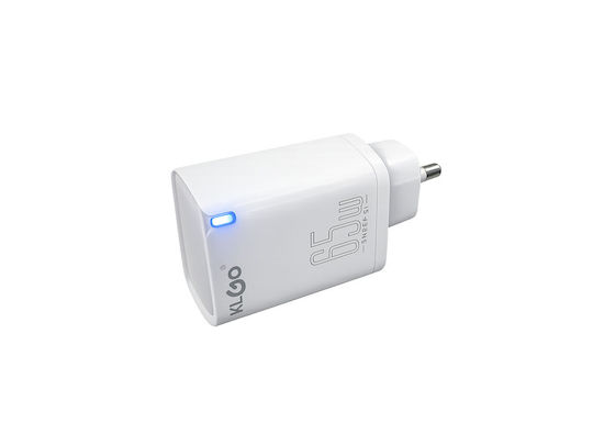 KLGO Φορτιστής Χωρίς Καλώδιο με Θύρα USB-A και 2 Θύρες USB-C 65W Power Delivery / Quick Charge 3.0 Λευκός (PD-71)