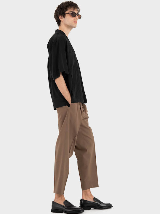 Kurzärmeliges Herrenhemd Black CA3626-Schwarz