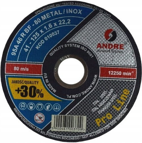 ANDRE abrasive articles Pro Disc De Tăiere Metal 125mm