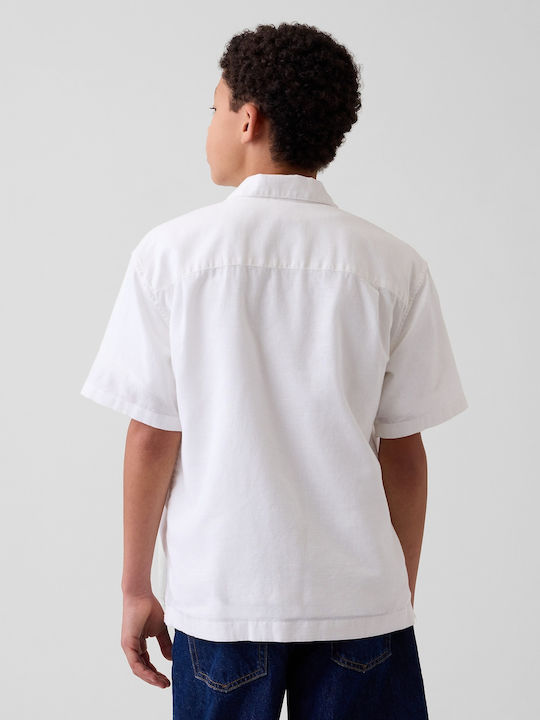 Kids Short-Sleeved Shirt Off White