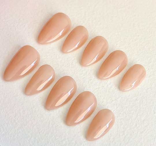 Nailvana Handmade Tipsuri Unghii False în Culoare Bej NVNN010