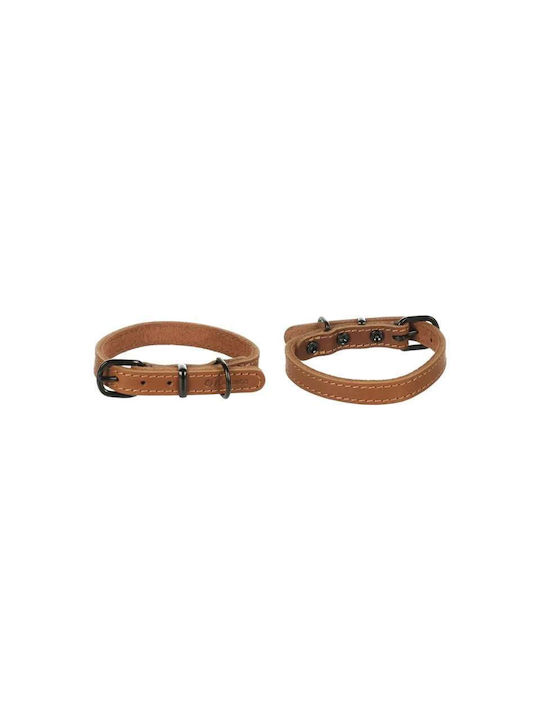 Flamingo Κολάρο Σκύλου Collar Montana Leather Cognac S 29.5-35.5cm X 15mm