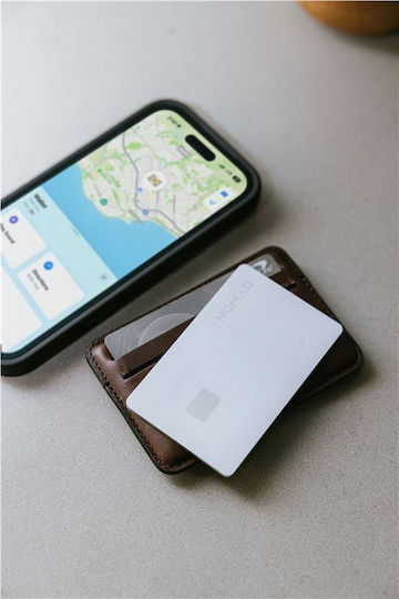Nomad Tracking Card Pro Съвместим С Apple Find My Бяла
