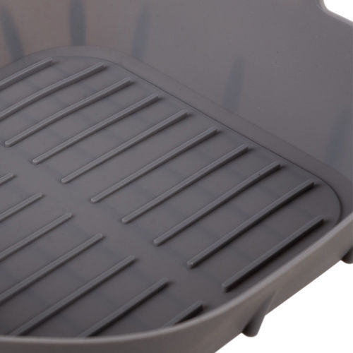 Formă Universală din Silicon pentru Air Fryer Antiaderentă cu 2 Mânere Rezistentă la Temperatură Înaltă 20 X 20 X 6 Cm Gri