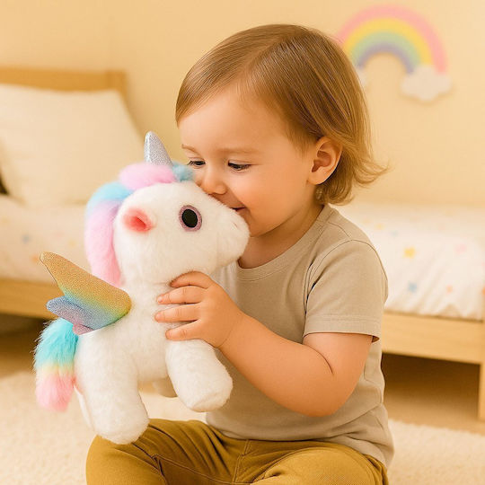 Lean Toys Plush Teddy Bear with Motion & Sound 21 cm
