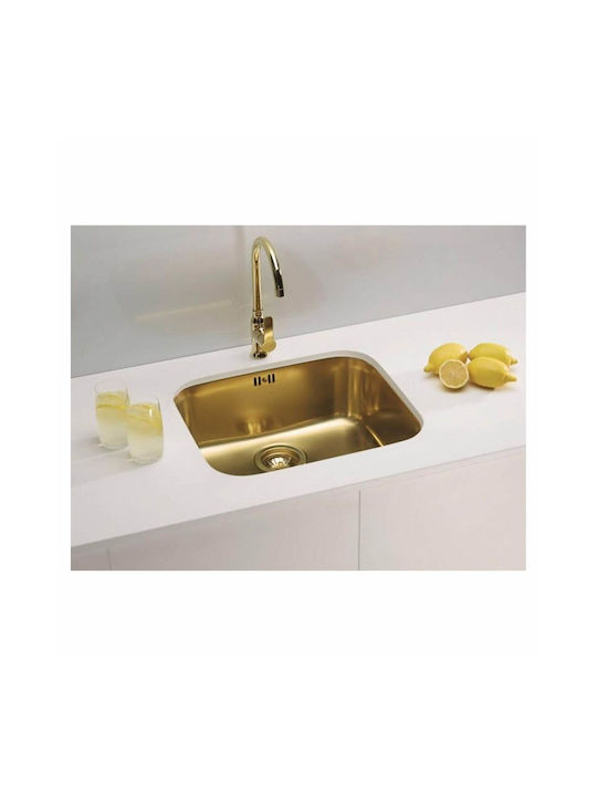 Alveus Подплотна Кухненска Мивка Inox 48x40см Златиста