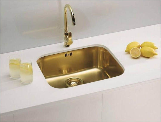 Alveus Monarch Variant 10 Chiuvetă Sub Masă Inox L48xL40cm Auriu