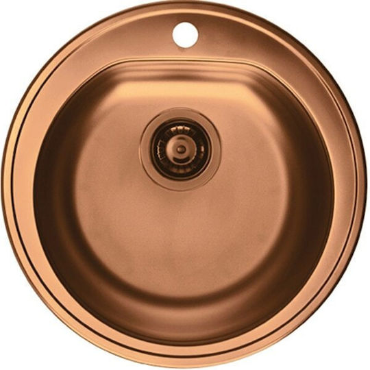 Alveus Drop-In Küchenspüle Inox M51xB51cm Rosa